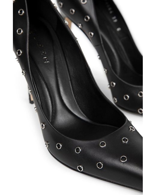 McQueen Black Skull Pump