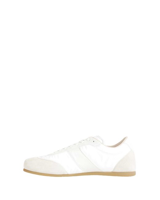Lemaire White Suede Soft Runner Sneakers