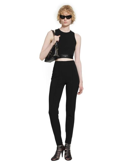 Givenchy Black Cropped Tank Top