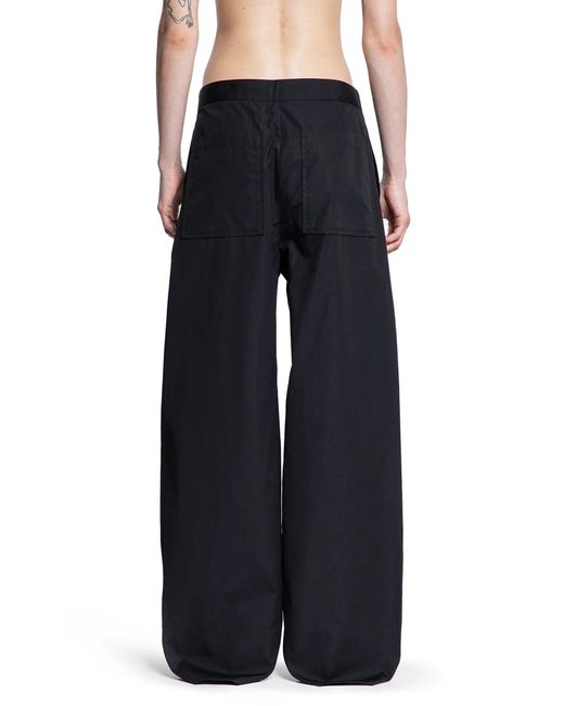 Totême Black Twisted Seam Trousers