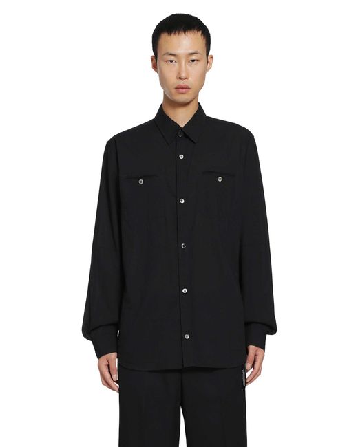 Undercover Black Cotton Gauze Shirt for men