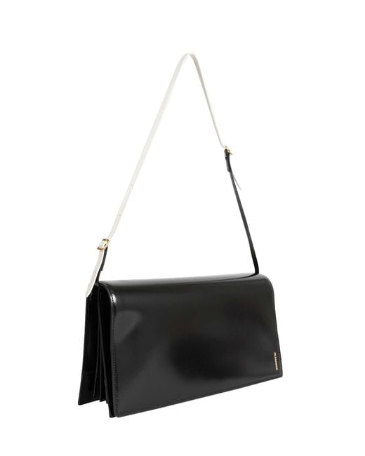Jil Sander Black File Medium Bag