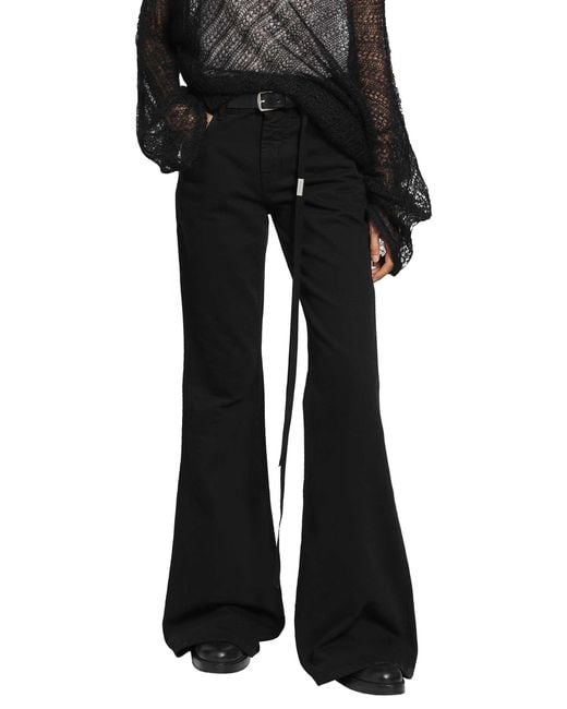 Ann Demeulemeester Black Toos Slim Bootcut Jeans