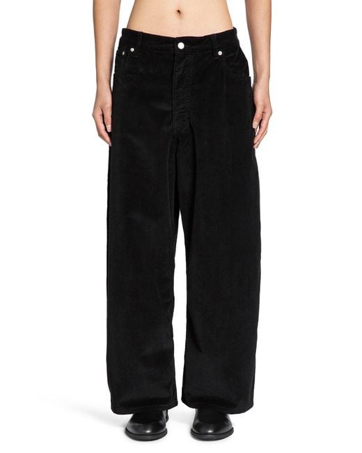 Studio Nicholson Black Pantaloni Paolo Courdury for men