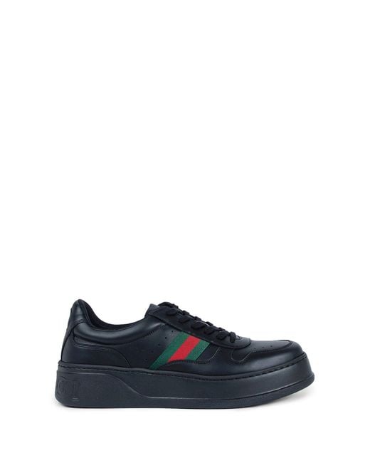 Gucci Black Leather Sneaker for men