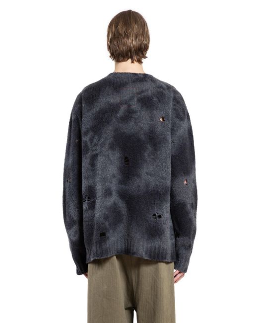 Uma Wang Blue Maglione A Girocollo for men
