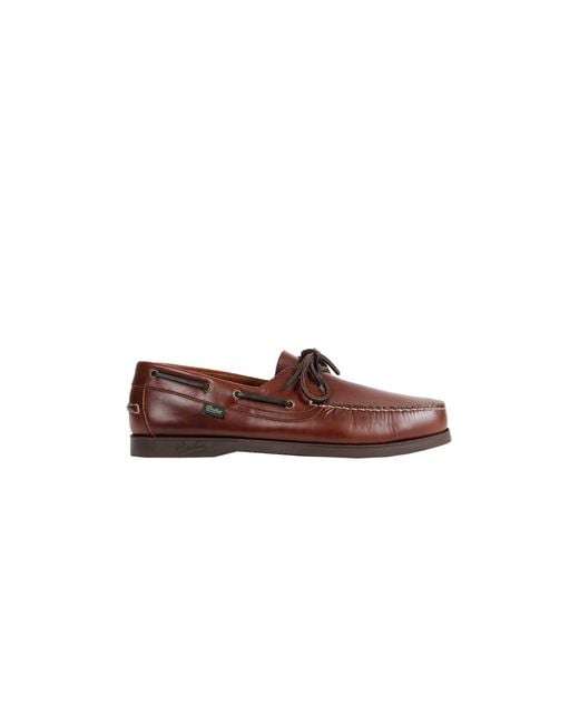 Paraboot Brown Leather Loafers for men