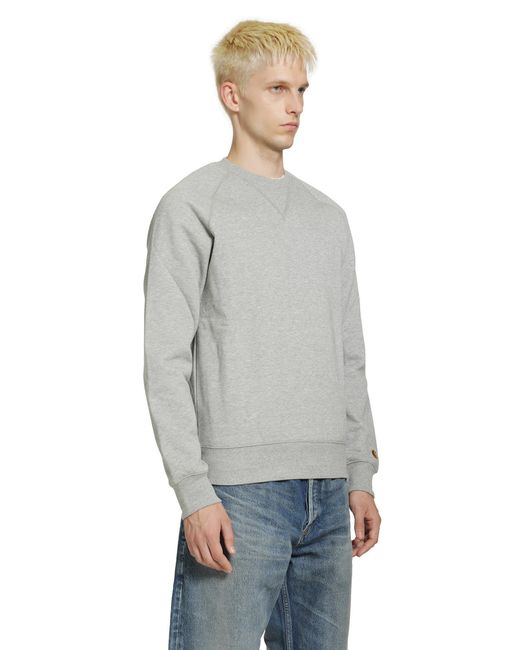 Carhartt Gray Chase Sweatshirt for men