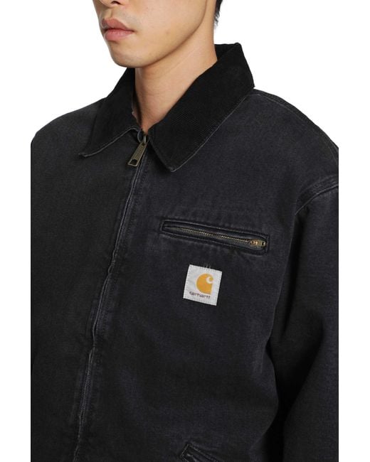 Carhartt Black Og Detroit Jacket for men