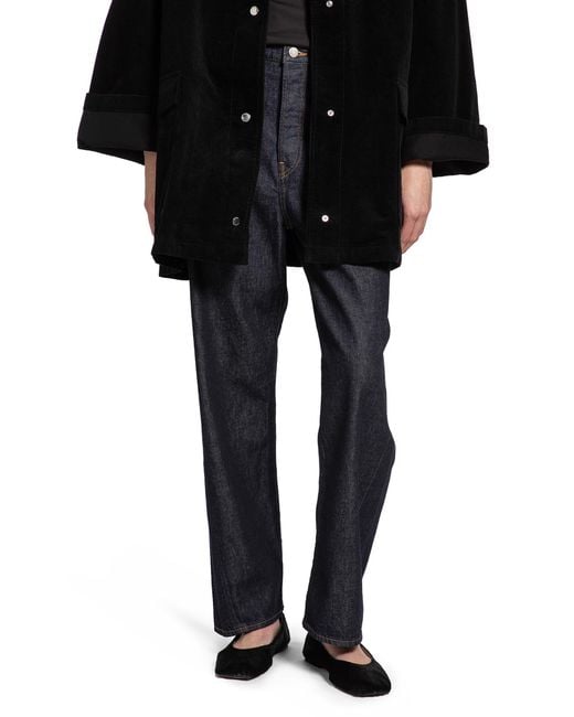 Totême  Blue Twisted Seam Full Length Jeans