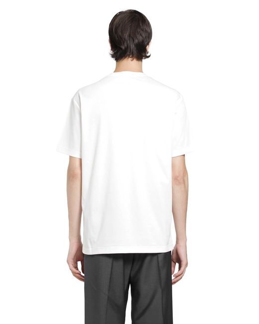 Giorgio Armani White Cotton Interlock Short Sleeve T-Shirt for men