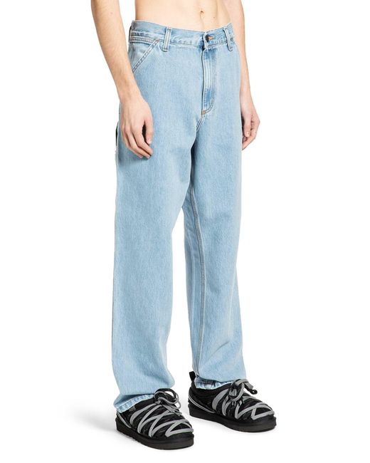 Carhartt Blue Single Knee Denim Pants for men