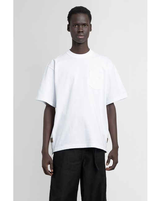 Sacai White T-shirts for men