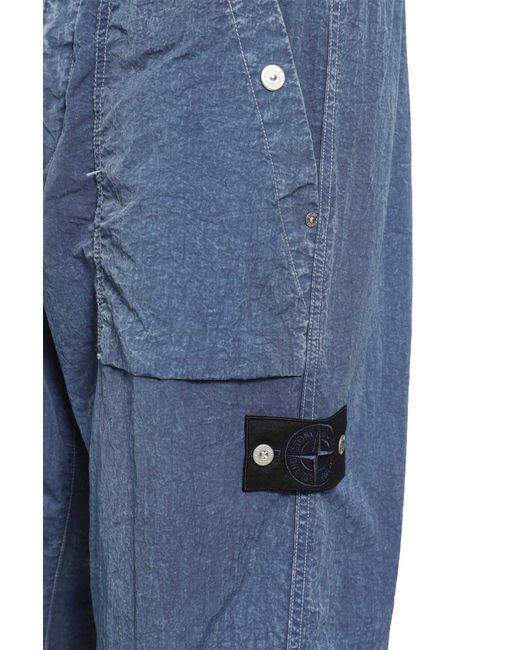 Stone Island Blue 3100001 Nylon Tc Trousers for men