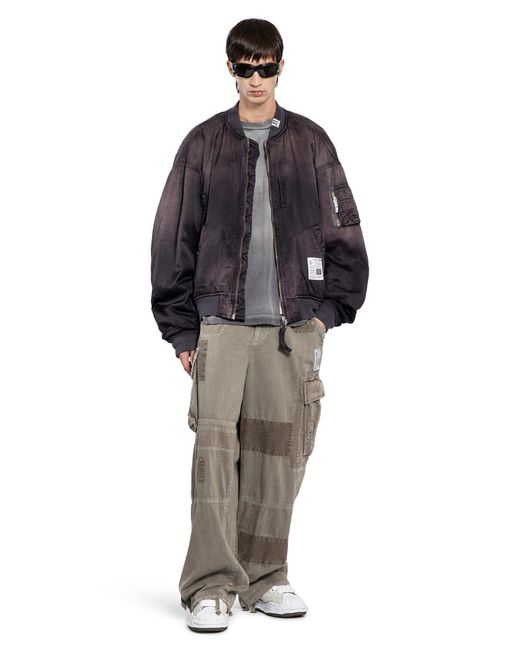 Maison Mihara Yasuhiro Blue Aged Flight Bomber for men