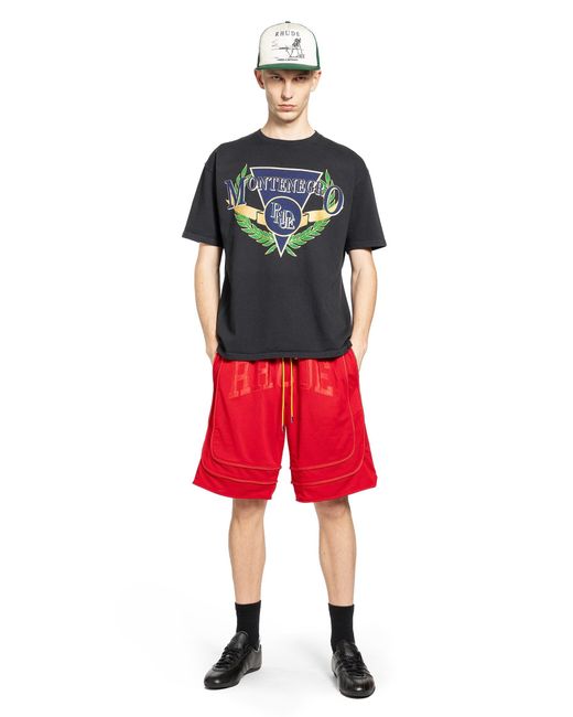 Rhude Red Montenegro Regatta Tee for men