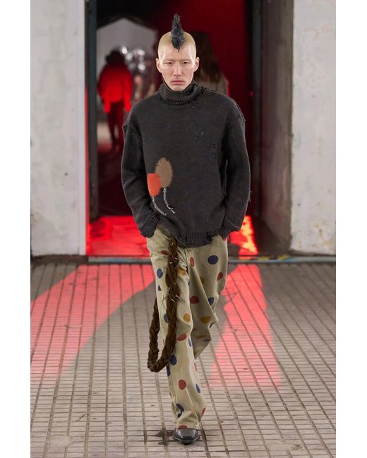 JORDANLUCA Black Ballon Jumper for men
