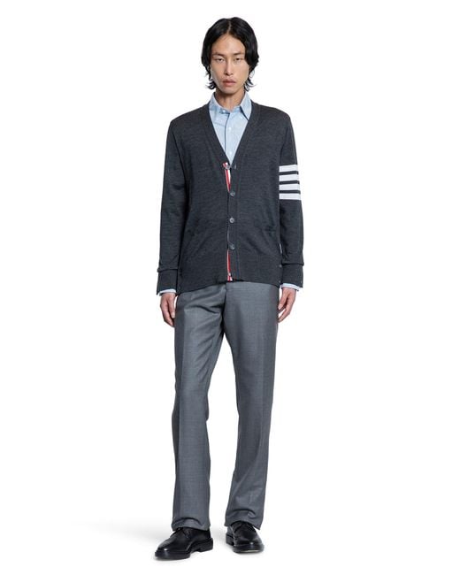 Thom Browne Blue Super 120 S Twill Trousers for men