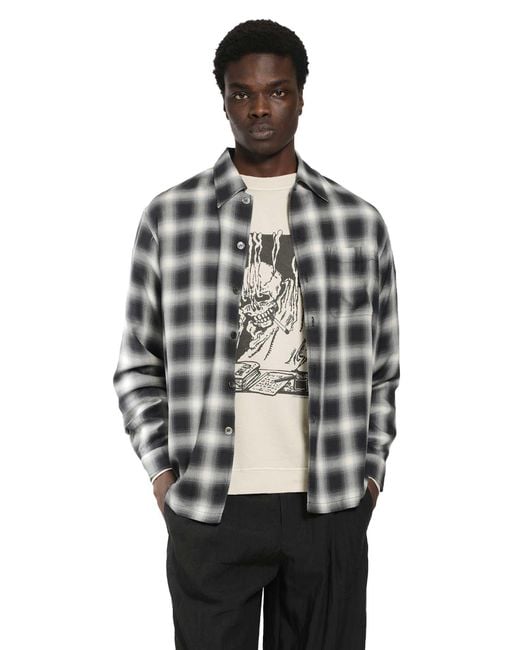 Our Legacy Black Reno Cowboy Viscose Shirt for men