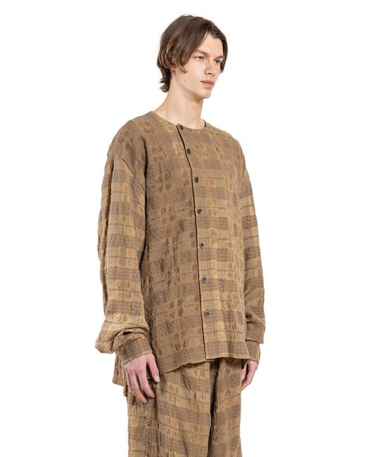 Uma Wang Brown Tobin Top for men