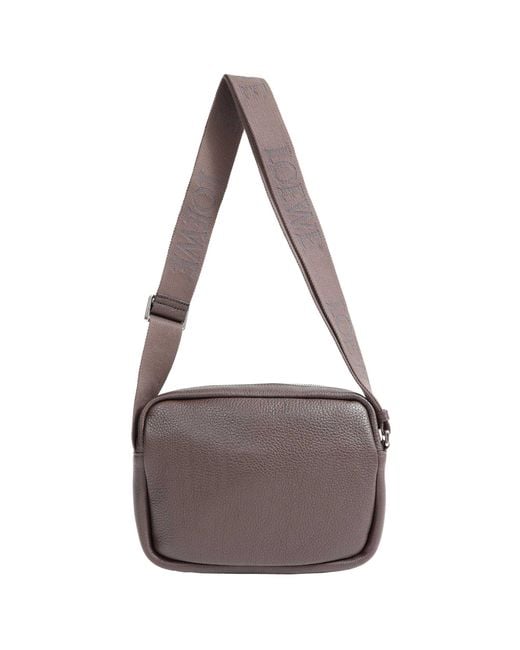 Loewe Brown Medium Pebble Messenger Bag for men