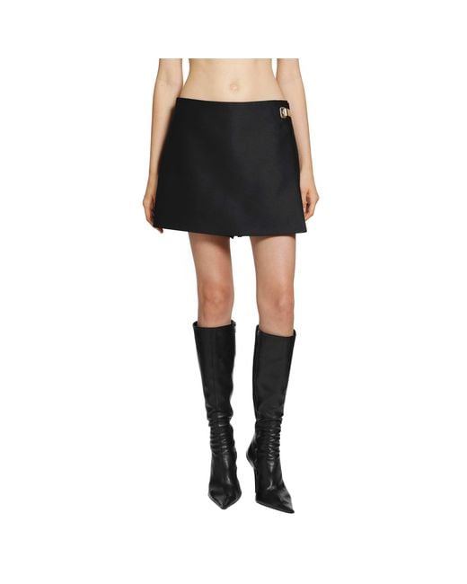 Balenciaga Black Mini Tailored Skort