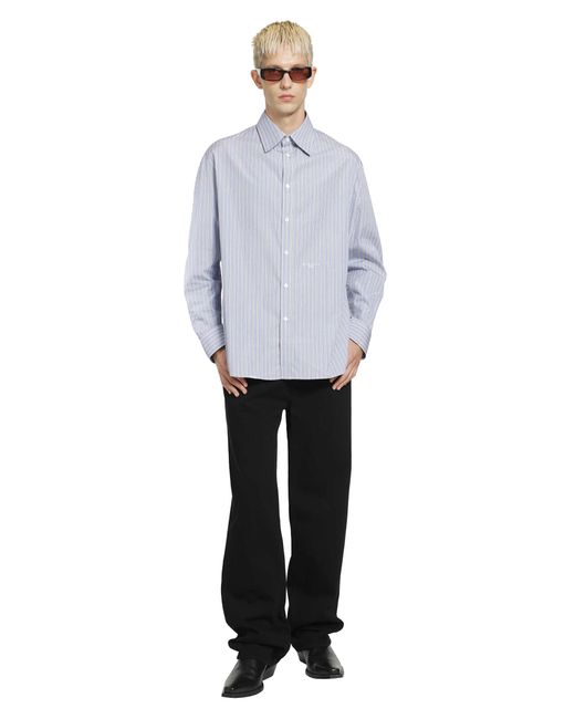 Givenchy Blue Pinstriped Shirt for men