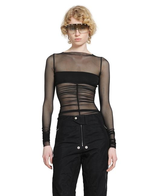 Rick Owens Black Temple Bandeau Top