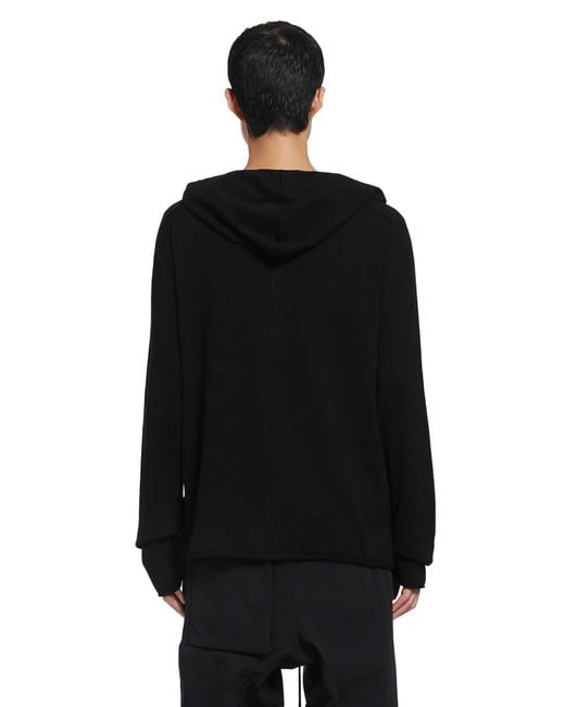 Thom Krom Black Zip-Up Sweatshirt for men