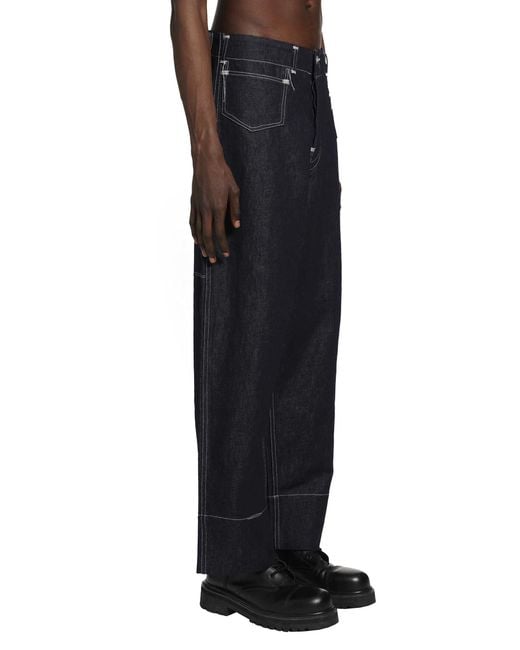 Junya Watanabe Black X Levi's Linen Denim Trousers for men