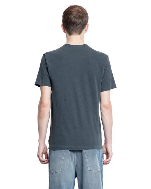 James Perse Blue Short Sleeve Crewneck T-Shirt for men