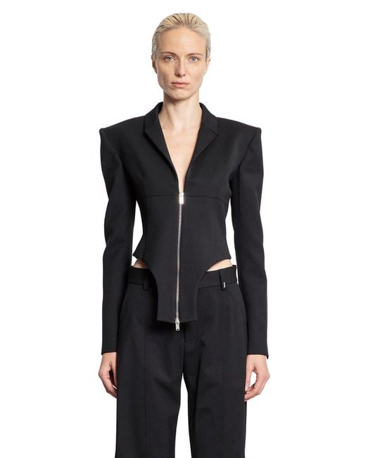Ssheena Black Zip Blazer