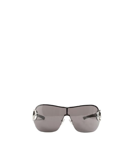Gucci Gray Frameless Mask Sunglasses for men