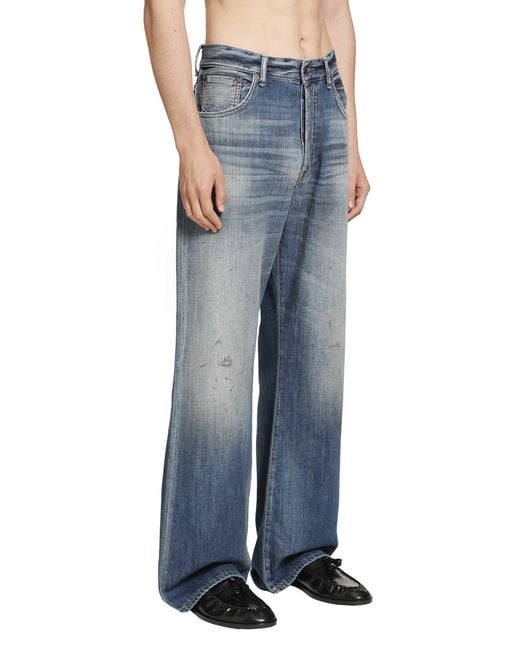 Acne Blue 2021 Regular Fit Jeans for men