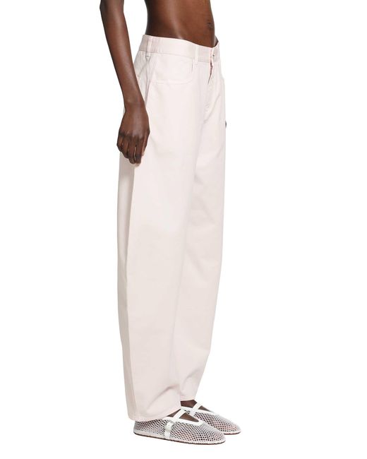 Alaïa Pink Round Denim Pants