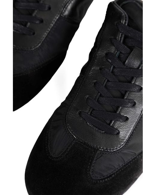 Lemaire Black Suede Soft Runner Sneakers for men
