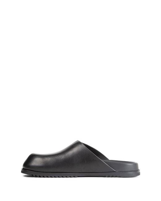 Rick Owens Black Temple Mules