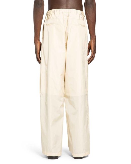 Jil Sander Natural Straight Trousers for men