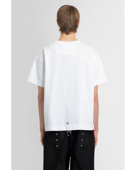 Givenchy White World Tour Cotton T-Shirt for men