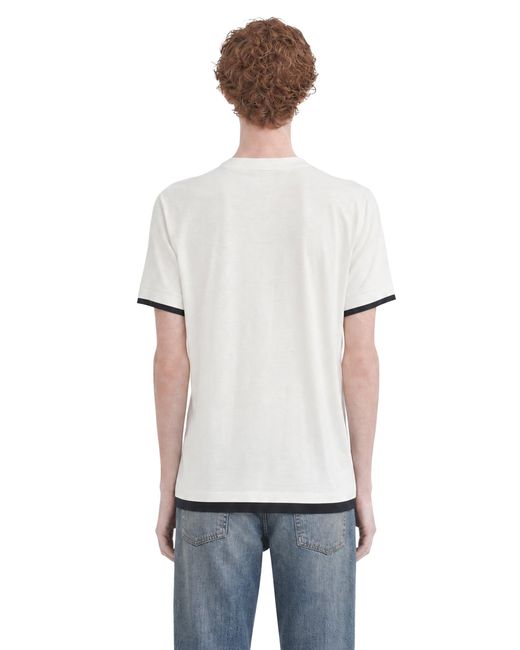 Fendi White Cotton T-Shirt for men