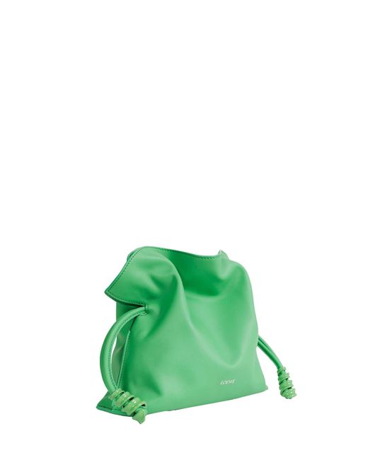 Loewe Green Flamenco Clutch Bag