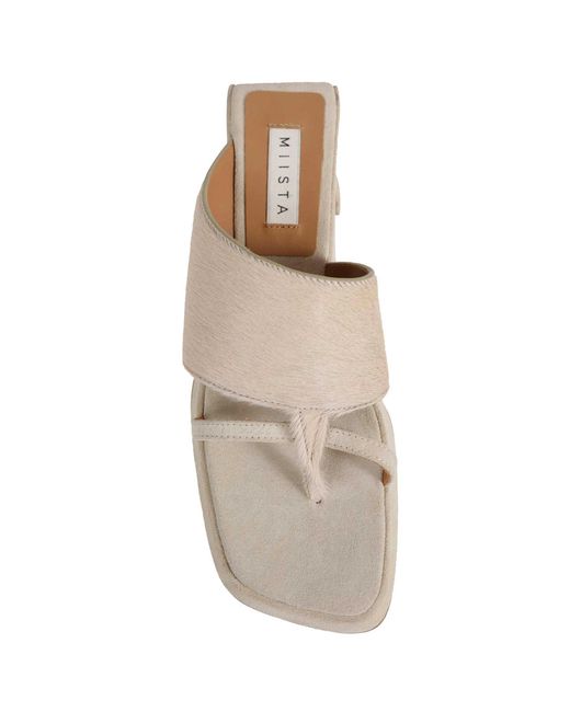 Miista White Trisha Sandals