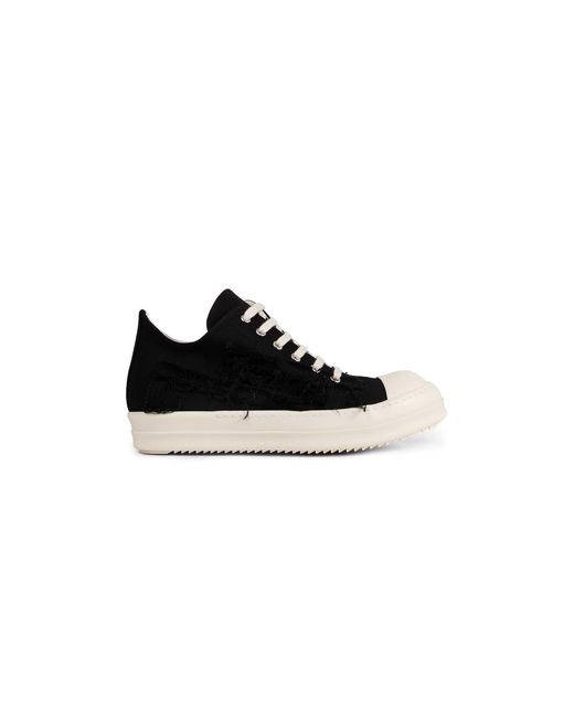 Rick Owens Black Temple Low Sneakers for men