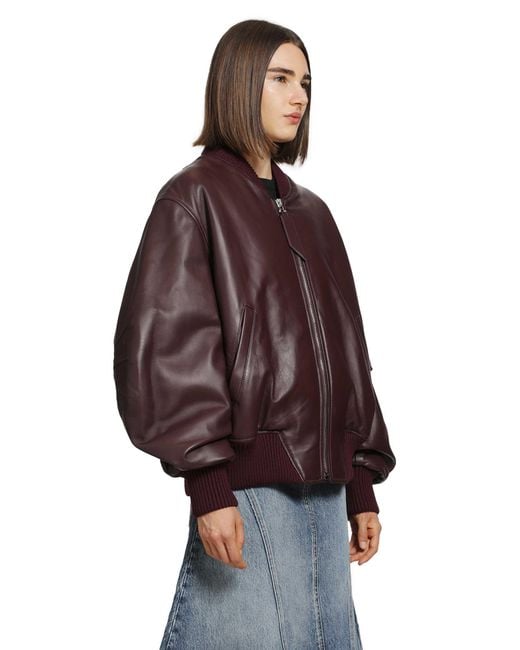 The Attico Brown 'Anja' Bomber