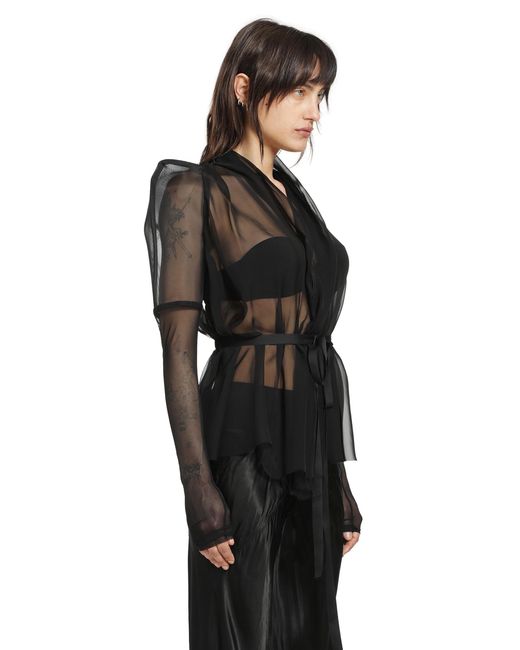 Rick Owens Black Temple Combo Metro Jkt