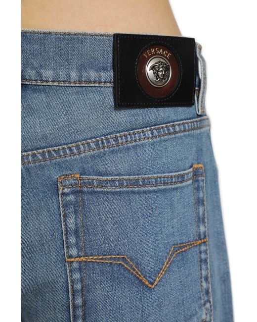 Versace Blue Tapered Jeans for men
