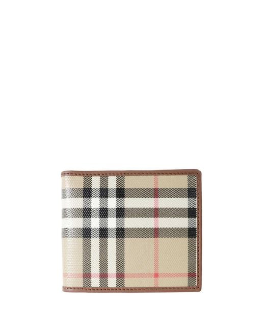 Burberry Natural Check Bifold Wallet for men