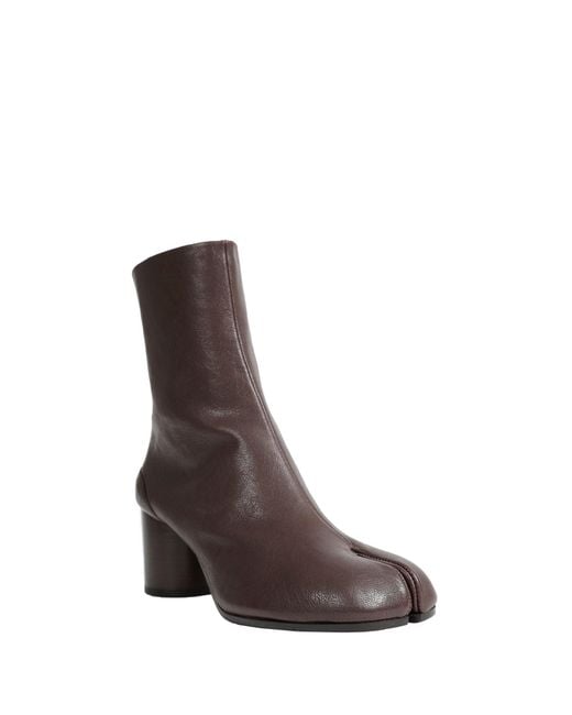 Maison Margiela Brown Tabi Ankle Boots