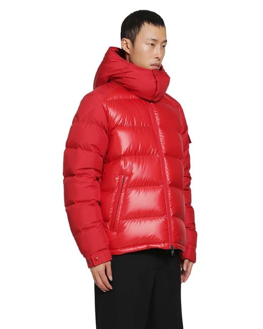 Moncler Red Maya Short Down Jacket for men