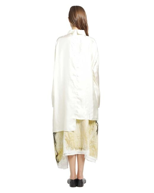 IA London Metallic Unbalanced Silk Shirt